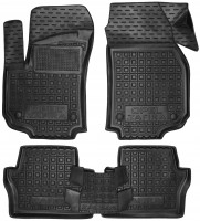 Коврики в салон для Opel Zafira B '05-13 резиновые, черные (AVTO-Gumm)