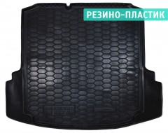 Коврик в багажник для Volkswagen Jetta VI '10-, коврик с "ушами", резино-пластиковый (AVTO-Gumm)