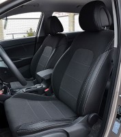 Авточехлы Premium для салона Kia Sportage с 2016 серая строчка (MW Brothers)